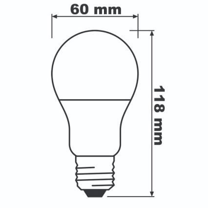 LED Крушка ECO E27/13W/230V 4000K 1521lm