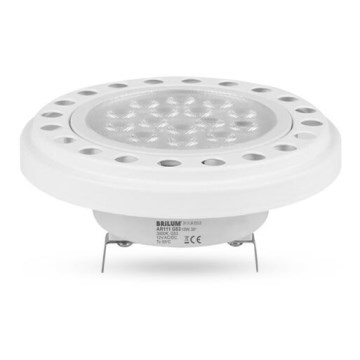 LED Крушка ECOLINE AR111 G53/12W/12V 3000K 30° бял - Brilagi