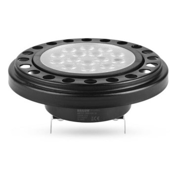 LED Крушка ECOLINE AR111 G53/12W/12V 3000K 30° черен - Brilagi