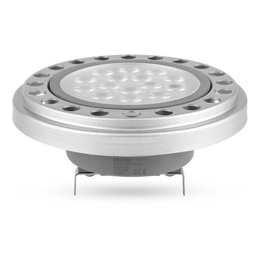 LED Крушка ECOLINE AR111 G53/12W/12V 3000K 30° сребрист - Brilagi