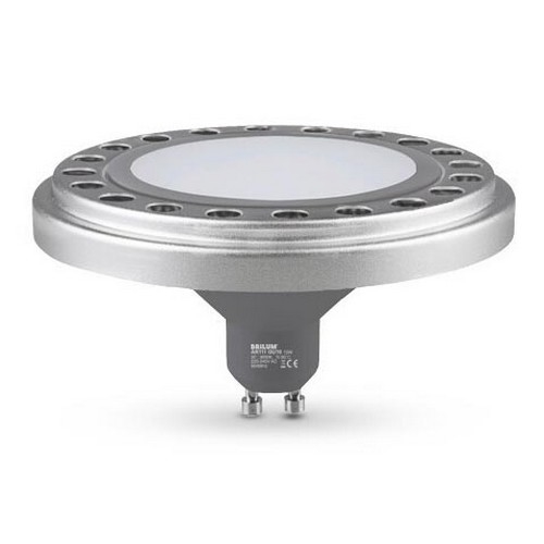 LED Крушка ECOLINE AR111 GU10/12W/230V 3000K 120° сребрист - Brilagi