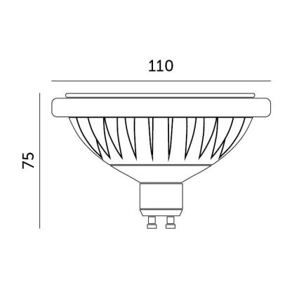 LED Крушка ES111 GU10/15W/230V 4000K