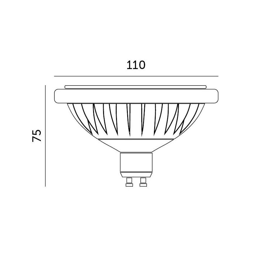 LED Крушка ES111 GU10/15W/230V 4000K