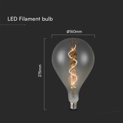 LED Крушка FILAMENT A160 E27/4W/230V 2700K