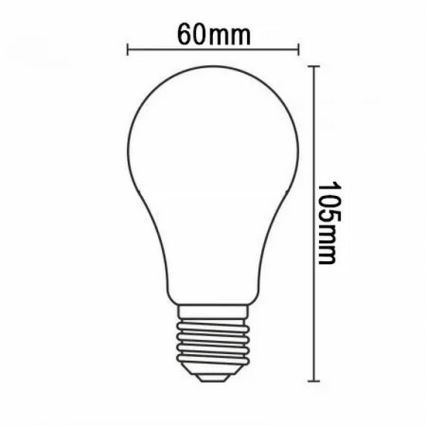 LED Крушка FILAMENT A60 E27/12W/230V 330° 4000K