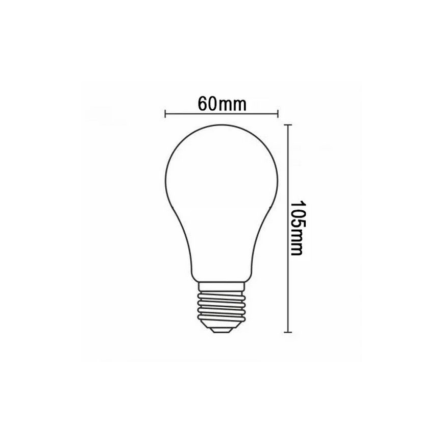 LED Крушка FILAMENT A60 E27/12W/230V 330° 4000K