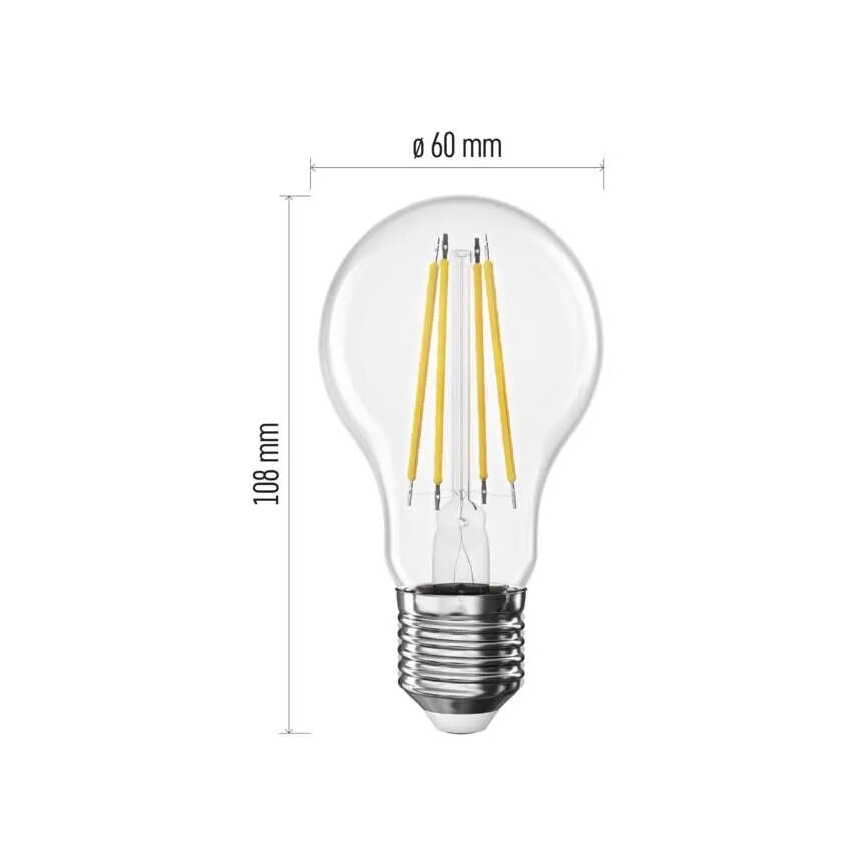 LED Крушка FILAMENT A60 E27/3,8W/230V 4000K