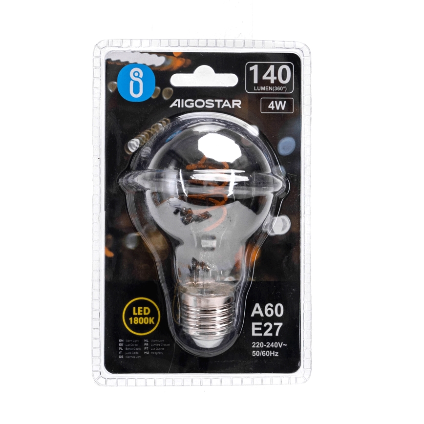 LED Крушка FILAMENT A60 E27/4W/230V 1800K - Aigostar