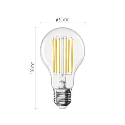LED Крушка FILAMENT A60 E27/7,2W/230V 4000K