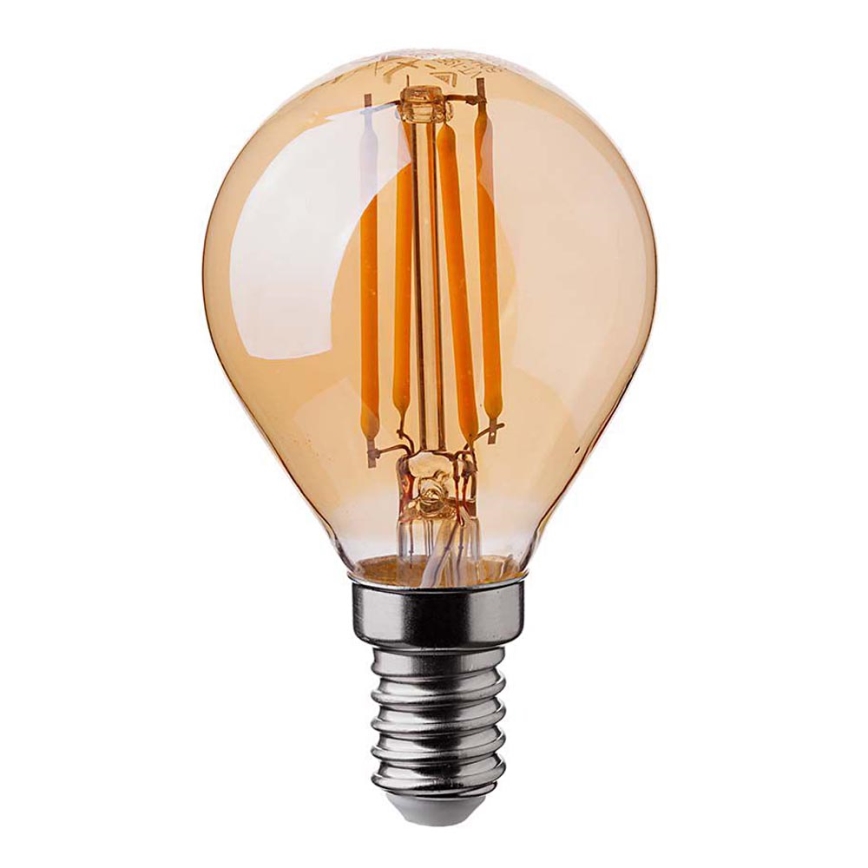 LED Крушка FILAMENT AMBER P45 E14/4W/230V 2200K