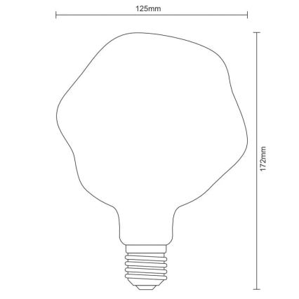 LED Крушка FILAMENT BUMPED VINTAGE G125 E27/4W/230V 2000K