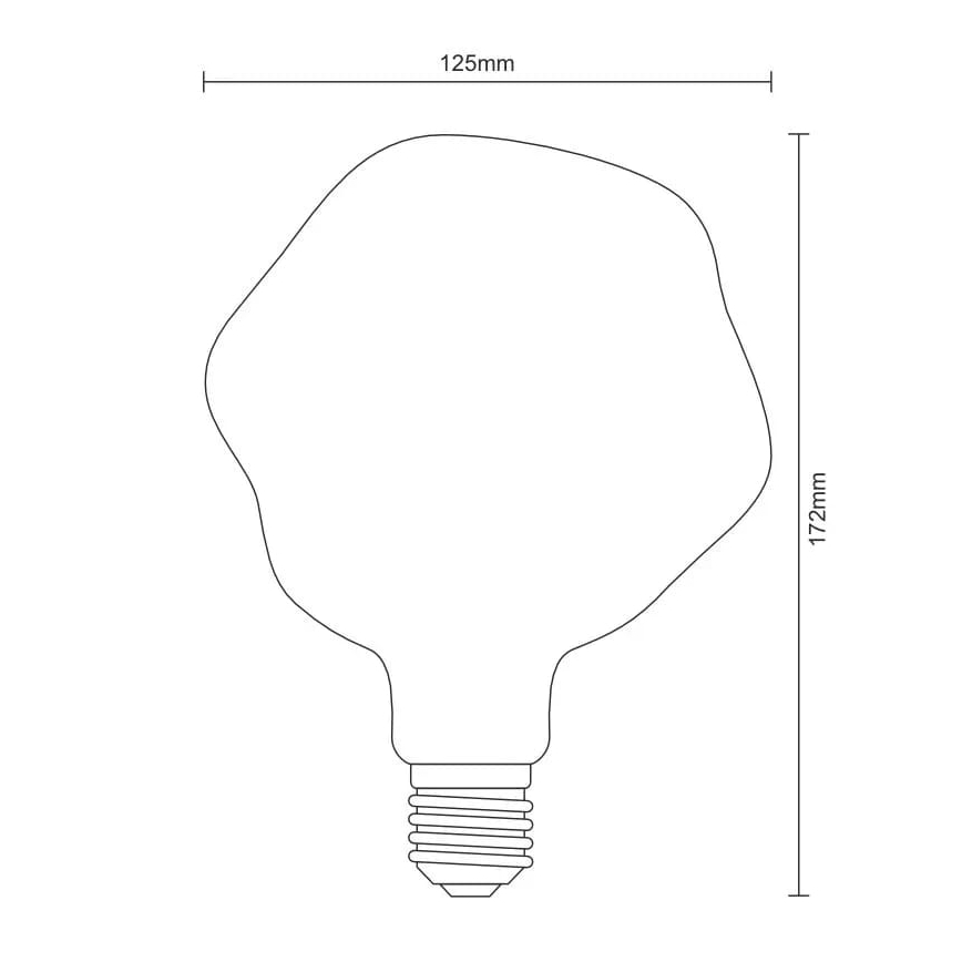 LED Крушка FILAMENT BUMPED VINTAGE G125 E27/4W/230V 2000K