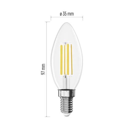 LED Крушка FILAMENT E14/3,8W/230V 4000K
