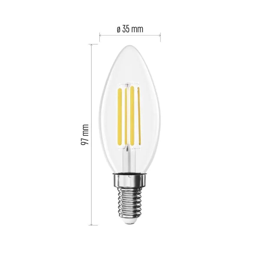 LED Крушка FILAMENT E14/3,8W/230V 4000K