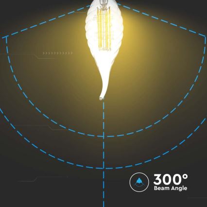 LED Крушка FILAMENT E14/4W/230V 3000K