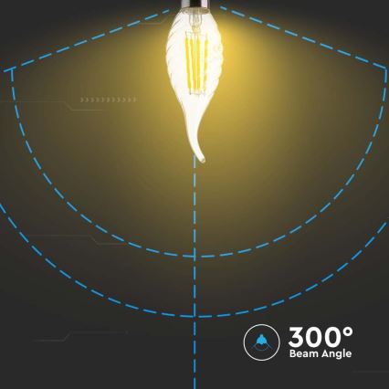 LED Крушка FILAMENT E14/4W/230V 4000K