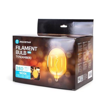 LED Крушка FILAMENT E27/4W/230V 1800K - Aigostar