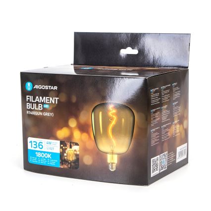 LED Крушка FILAMENT E27/4W/230V 1800K - Aigostar