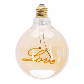 LED Крушка FILAMENT E27/4W/230V 1800K любов - Aigostar