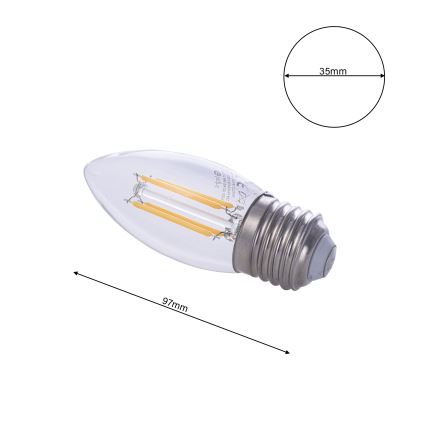 LED крушка FILAMENT E27/4W/230V 2700K