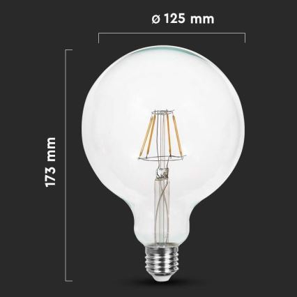 LED Крушка FILAMENT G125 E27/10W/230V 4000K