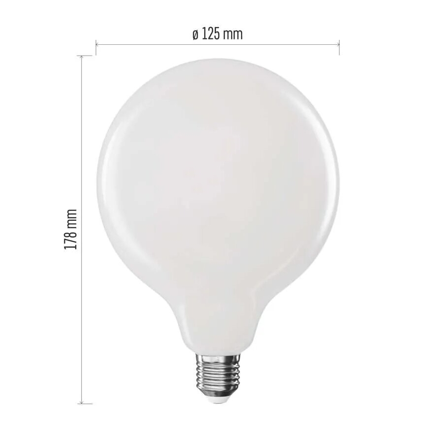 LED Крушка FILAMENT G125 E27/18W/230V 4000K