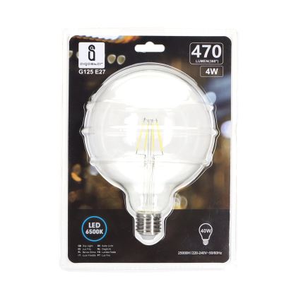 LED Крушка FILAMENT G125 E27/4W/230V 6500K - Aigostar