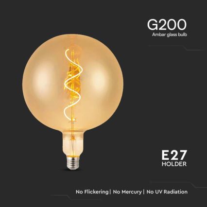 LED Крушка FILAMENT G200 E27/4W/230V 2700K