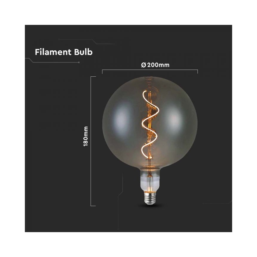 LED Крушка FILAMENT G200 E27/4W/230V 2700K