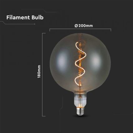 LED Крушка FILAMENT G200 E27/4W/230V 2700K