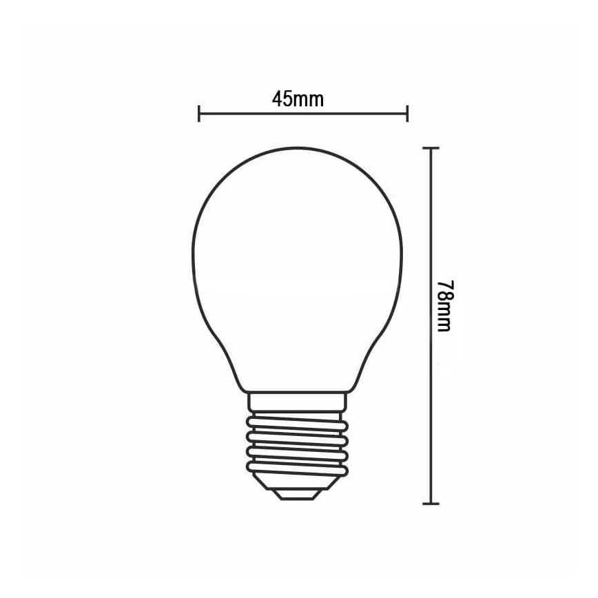 LED Крушка FILAMENT G45 E14/4W/230V 3000K