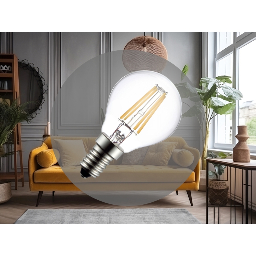 LED крушка FILAMENT G45 E14/6W/230V 4000K