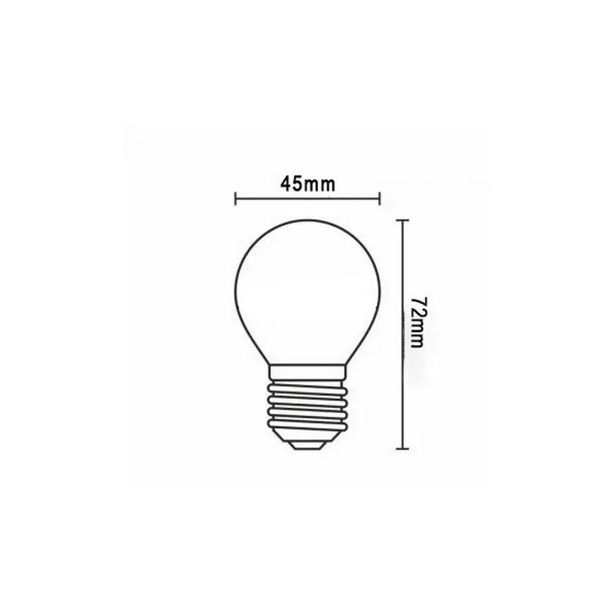 LED Крушка FILAMENT G45 E27/2W/230V 3000K