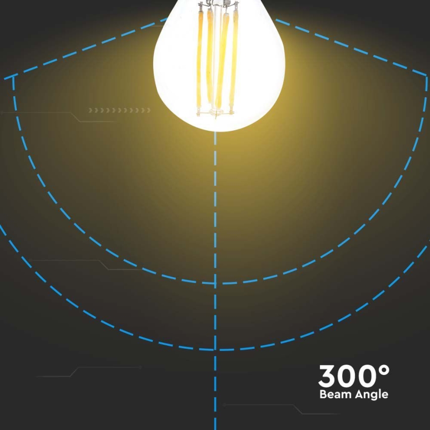 LED Крушка FILAMENT G45 E27/6W/230V 3000K