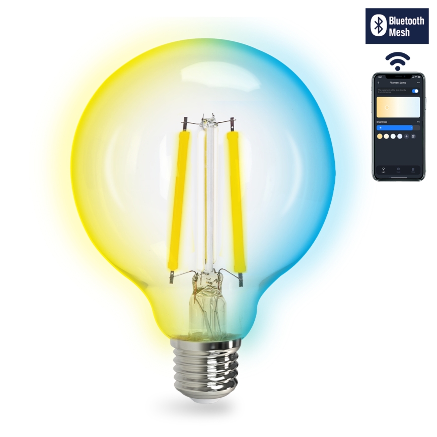 LED Димируема крушка FILAMENT MESH Smart G95 E27/6W/230V 2700-6500K - Aigostar