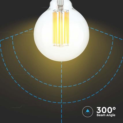 LED Крушка FILAMENT G95 E27/6W/230V 3000K