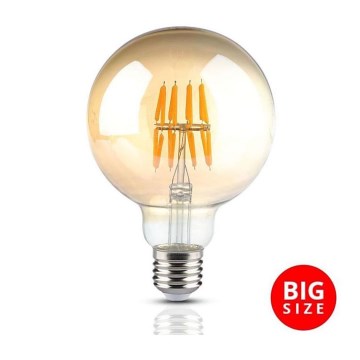 LED Крушка FILAMENT G95 E27/8W/230V 2200K