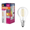 LED Крушка FILAMENT P40 E14/4W/230V 2700K - Osram