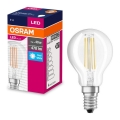 LED Крушка FILAMENT P40 E14/4W/230V 4000K - Osram