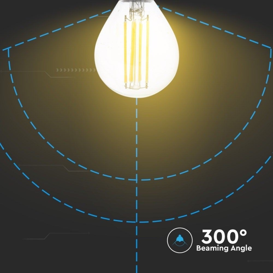 LED Крушка FILAMENT P45 E14/6W/230V 2700K
