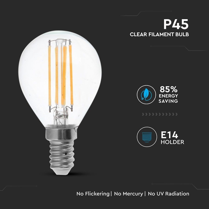 LED Крушка FILAMENT P45 E14/6W/230V 2700K