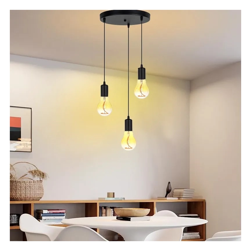 LED Крушка FILAMENT SHAPE A60 E27/4W/230V 1800K жълт
