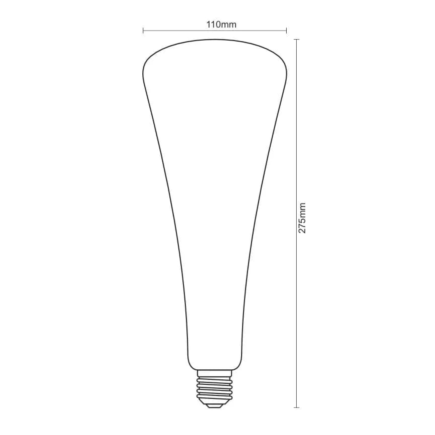 LED Крушка FILAMENT SHAPE T110 E27/5W/230V 1800K лилав