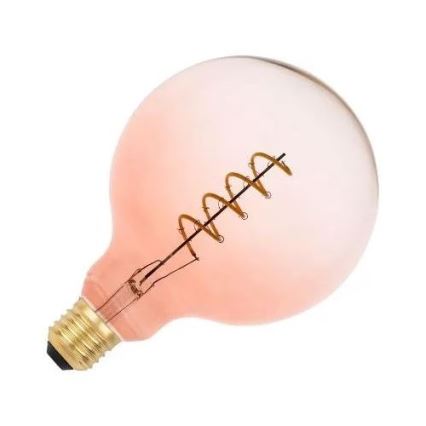 LED Крушка FILAMENT SPIRAL G125 E27/4W/230V 2000K розов