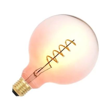 LED Крушка FILAMENT SPIRAL G125 E27/4W/230V 2000K розов