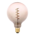LED Крушка FILAMENT SPIRAL G125 E27/4W/230V 2000K сив/розов