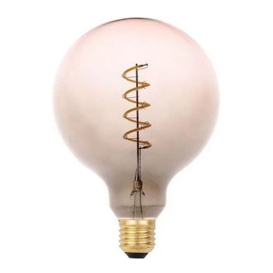 LED Крушка FILAMENT SPIRAL G125 E27/4W/230V 2000K сив/розов