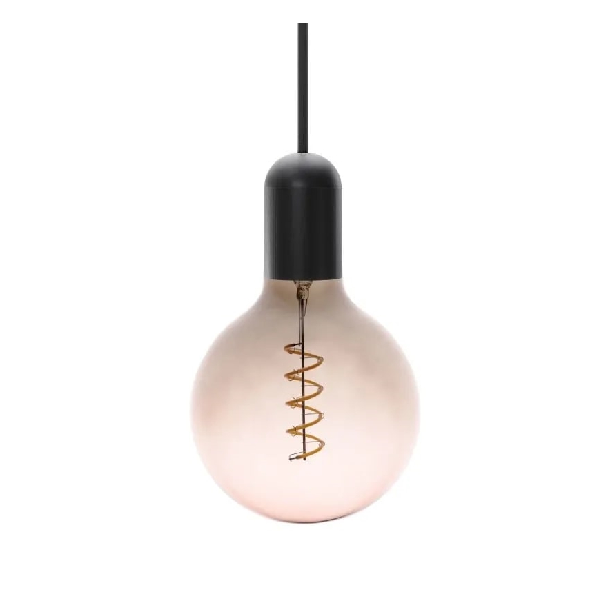 LED Крушка FILAMENT SPIRAL G125 E27/4W/230V 2000K сив/розов