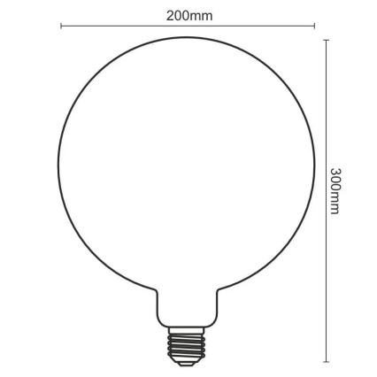 LED Крушка FILAMENT SPIRAL VINTAGE G200 E27/4W/230V 2000K