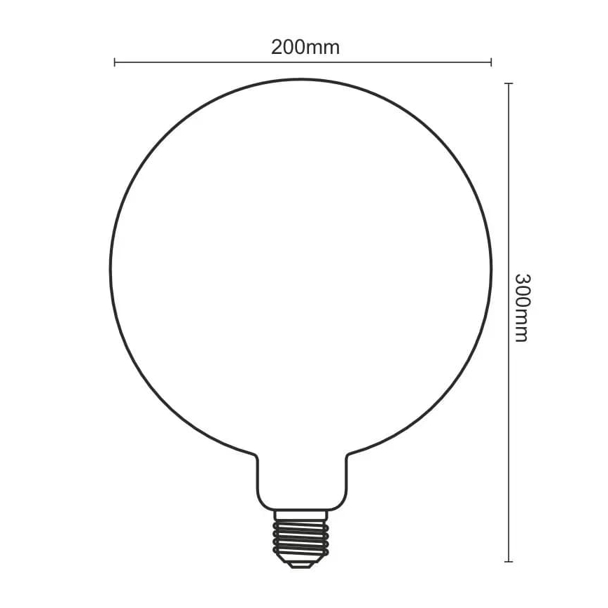 LED Крушка FILAMENT SPIRAL VINTAGE G200 E27/4W/230V 2000K